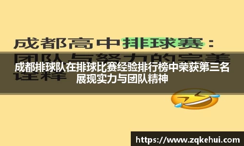 成都排球队在排球比赛经验排行榜中荣获第三名展现实力与团队精神