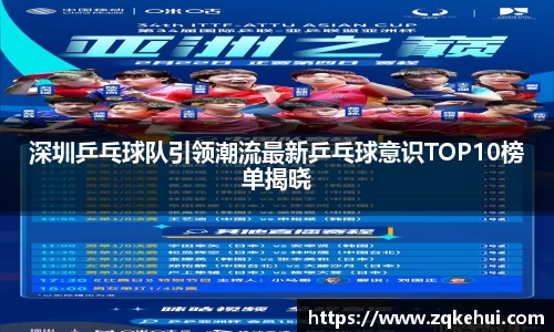 深圳乒乓球队引领潮流最新乒乓球意识TOP10榜单揭晓